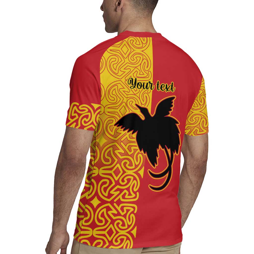 Papua New Guinea Oro Tapa Personalised Rugby Jersey Simple Bird of Paradise Style - Polynesian Pride