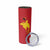 Papua New Guinea Oro Tapa Personalised Skinny Tumbler Simple Bird of Paradise Style - Polynesian Pride