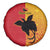 Papua New Guinea Oro Tapa Personalised Spare Tire Cover Simple Bird of Paradise Style - Polynesian Pride