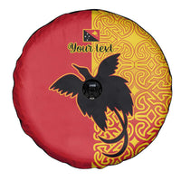 Papua New Guinea Oro Tapa Personalised Spare Tire Cover Simple Bird of Paradise Style - Polynesian Pride