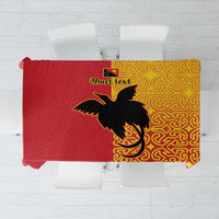 Papua New Guinea Oro Tapa Personalised Tablecloth Simple Bird of Paradise Style - Polynesian Pride