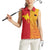 Papua New Guinea Oro Tapa Personalised Women Sleeveless Polo Shirt Simple Bird of Paradise Style - Polynesian Pride