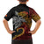 Papua New Guinea Sepik Personalised Family Matching Long Sleeve Bodycon Dress and Hawaiian Shirt PNG Bird of Paradise Tattoo - Polynesian Pride