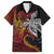 Papua New Guinea Sepik Personalised Family Matching Short Sleeve Bodycon Dress and Hawaiian Shirt PNG Bird of Paradise Tattoo - Polynesian Pride