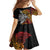 Papua New Guinea Sepik Personalised Family Matching Tank Maxi Dress and Hawaiian Shirt PNG Bird of Paradise Tattoo - Polynesian Pride