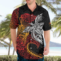 Papua New Guinea Sepik Personalised Hawaiian Shirt PNG Bird of Paradise Tattoo - Polynesian Pride