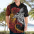 Papua New Guinea Sepik Personalised Hawaiian Shirt PNG Bird of Paradise Tattoo - Polynesian Pride