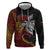 Papua New Guinea Sepik Personalised Hoodie PNG Bird of Paradise Tattoo - Polynesian Pride