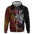 Papua New Guinea Sepik Personalised Hoodie PNG Bird of Paradise Tattoo - Polynesian Pride