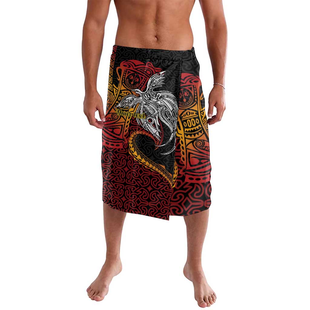Papua New Guinea Sepik Personalised Lavalava PNG Bird of Paradise Tattoo - Polynesian Pride