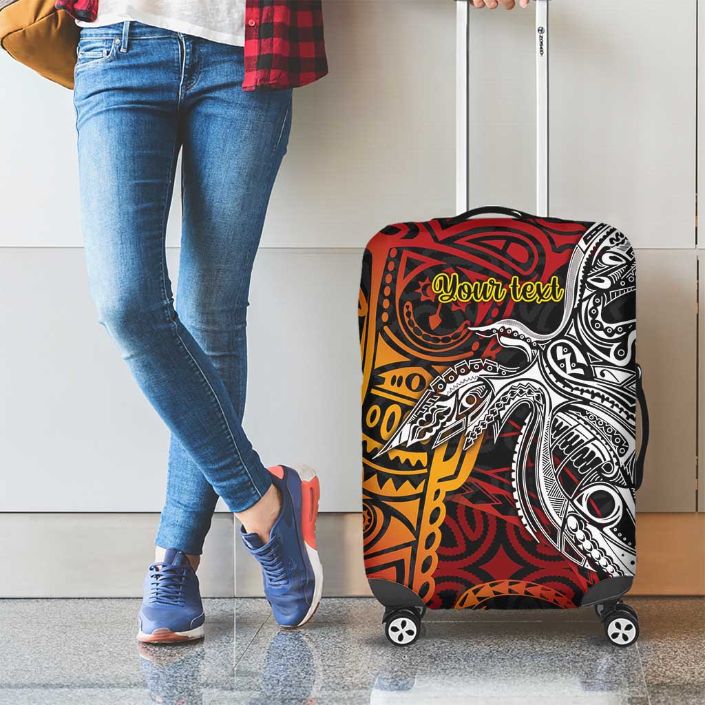 Papua New Guinea Sepik Personalised Luggage Cover PNG Bird of Paradise Tattoo - Polynesian Pride