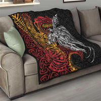 Papua New Guinea Sepik Personalised Quilt PNG Bird of Paradise Tattoo - Polynesian Pride