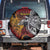 Papua New Guinea Sepik Personalised Spare Tire Cover PNG Bird of Paradise Tattoo - Polynesian Pride