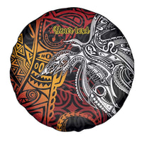 Papua New Guinea Sepik Personalised Spare Tire Cover PNG Bird of Paradise Tattoo - Polynesian Pride