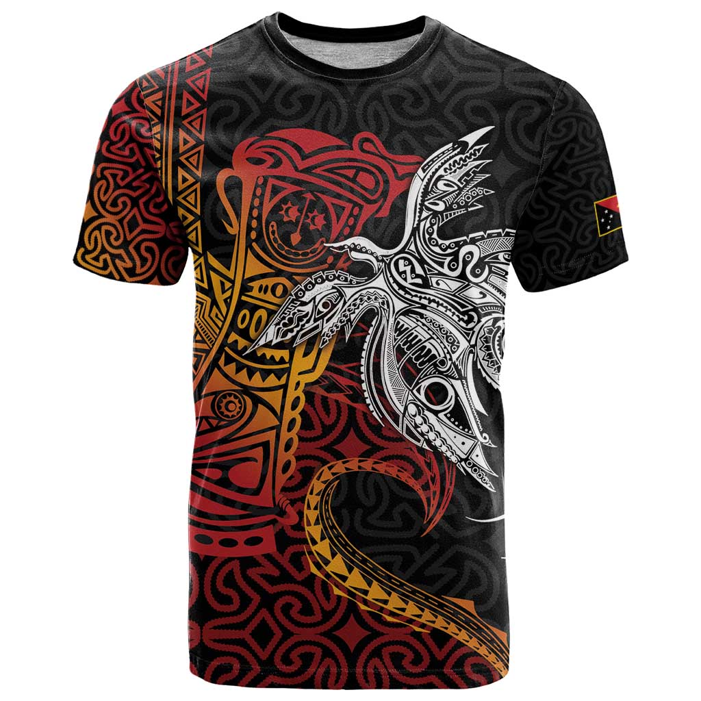 Papua New Guinea Sepik Personalised T Shirt PNG Bird of Paradise Tattoo - Polynesian Pride