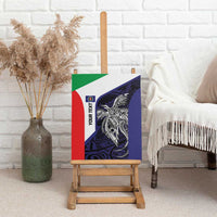 Personalised PNG Bougainville Canvas Wall Art Bird of Paradise Tattoo Flag Motif LT9 - Polynesian Pride