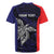 Personalised PNG Bougainville Rugby Jersey Bird of Paradise Tattoo Flag Motif - Polynesian Pride