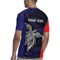 Personalised PNG Bougainville Rugby Jersey Bird of Paradise Tattoo Flag Motif - Polynesian Pride