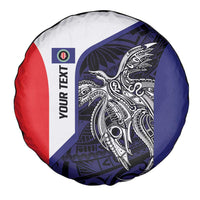Personalised PNG Bougainville Spare Tire Cover Bird of Paradise Tattoo Flag Motif - Polynesian Pride