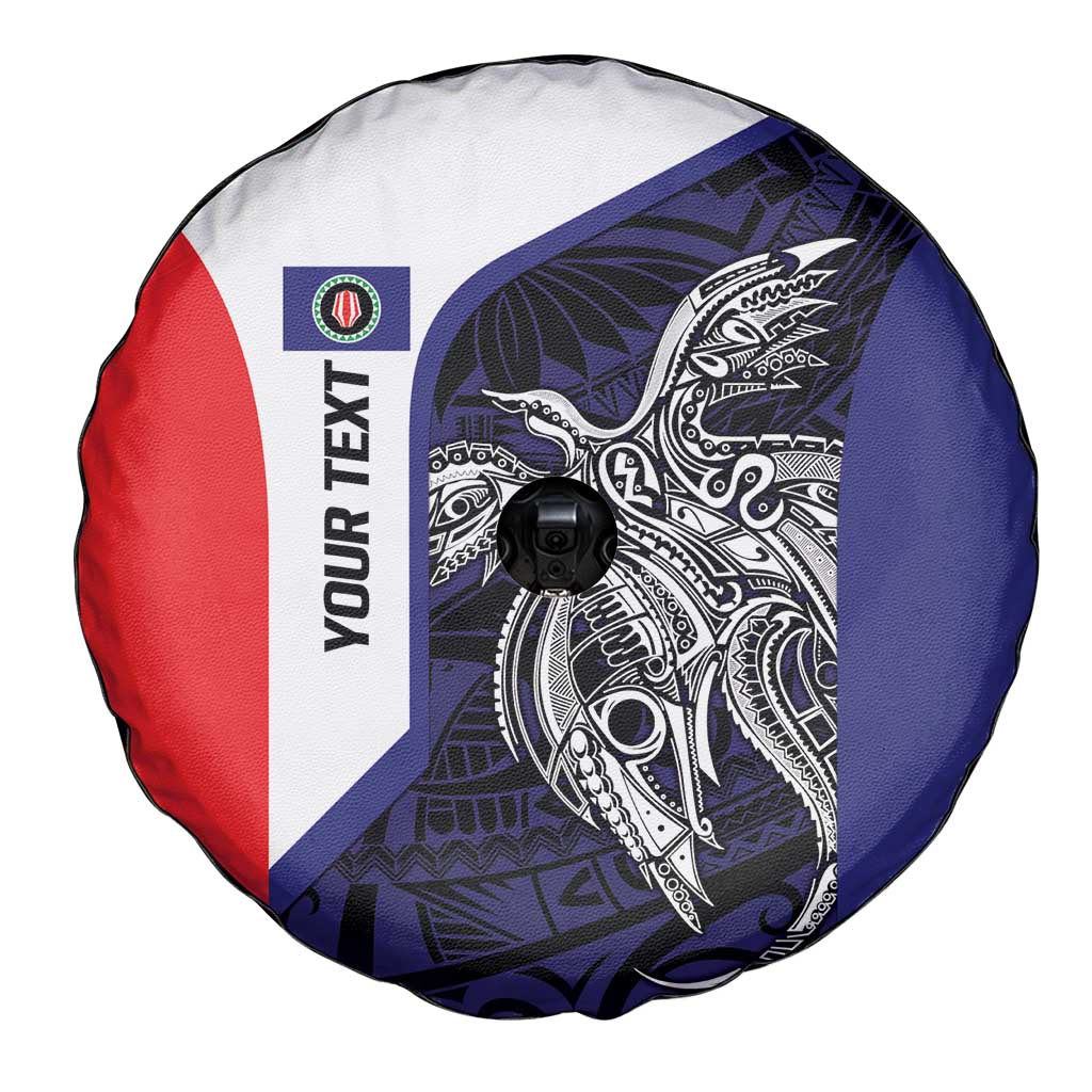 Personalised PNG Bougainville Spare Tire Cover Bird of Paradise Tattoo Flag Motif - Polynesian Pride