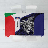 Personalised PNG Bougainville Tablecloth Bird of Paradise Tattoo Flag Motif - Polynesian Pride