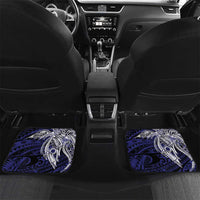 Personalised PNG Central Province Car Mats Bird of Paradise Tattoo Flag Motif - Polynesian Pride