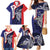 Personalised PNG Central Province Family Matching Mermaid Dress and Hawaiian Shirt Bird of Paradise Tattoo Flag Motif - Polynesian Pride