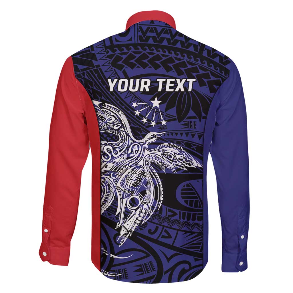 Personalised PNG Central Province Family Matching Mermaid Dress and Hawaiian Shirt Bird of Paradise Tattoo Flag Motif - Polynesian Pride