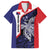 Personalised PNG Central Province Family Matching Short Sleeve Bodycon Dress and Hawaiian Shirt Bird of Paradise Tattoo Flag Motif - Polynesian Pride