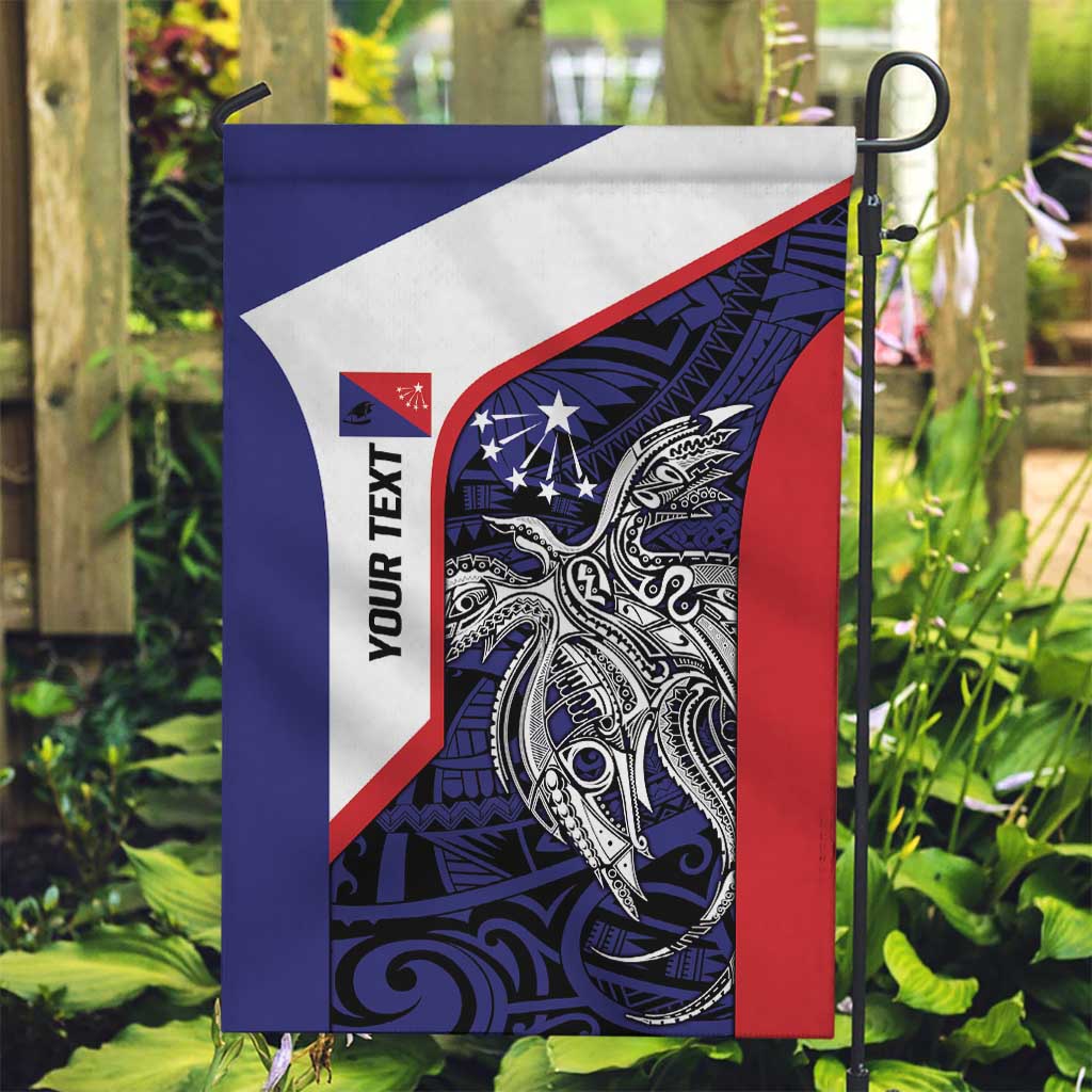 Personalised PNG Central Province Garden Flag Bird of Paradise Tattoo Flag Motif - Polynesian Pride