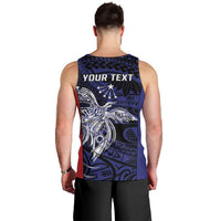 Personalised PNG Central Province Men Tank Top Bird of Paradise Tattoo Flag Motif LT9 - Polynesian Pride