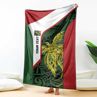 Personalised PNG Chimbu Province Blanket Bird of Paradise Tattoo Flag Motif - Polynesian Pride