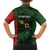 Personalised PNG Chimbu Province Family Matching Long Sleeve Bodycon Dress and Hawaiian Shirt Bird of Paradise Tattoo Flag Motif - Polynesian Pride