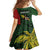 Personalised PNG Chimbu Province Family Matching Mermaid Dress and Hawaiian Shirt Bird of Paradise Tattoo Flag Motif - Polynesian Pride