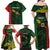 Personalised PNG Chimbu Province Family Matching Off Shoulder Maxi Dress and Hawaiian Shirt Bird of Paradise Tattoo Flag Motif - Polynesian Pride