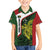 Personalised PNG Chimbu Province Family Matching Short Sleeve Bodycon Dress and Hawaiian Shirt Bird of Paradise Tattoo Flag Motif - Polynesian Pride