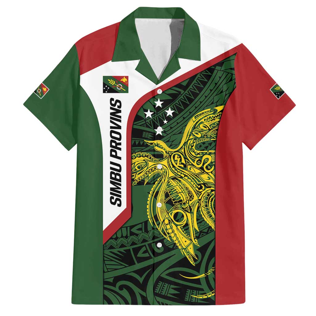 Personalised PNG Chimbu Province Family Matching Summer Maxi Dress and Hawaiian Shirt Bird of Paradise Tattoo Flag Motif - Polynesian Pride