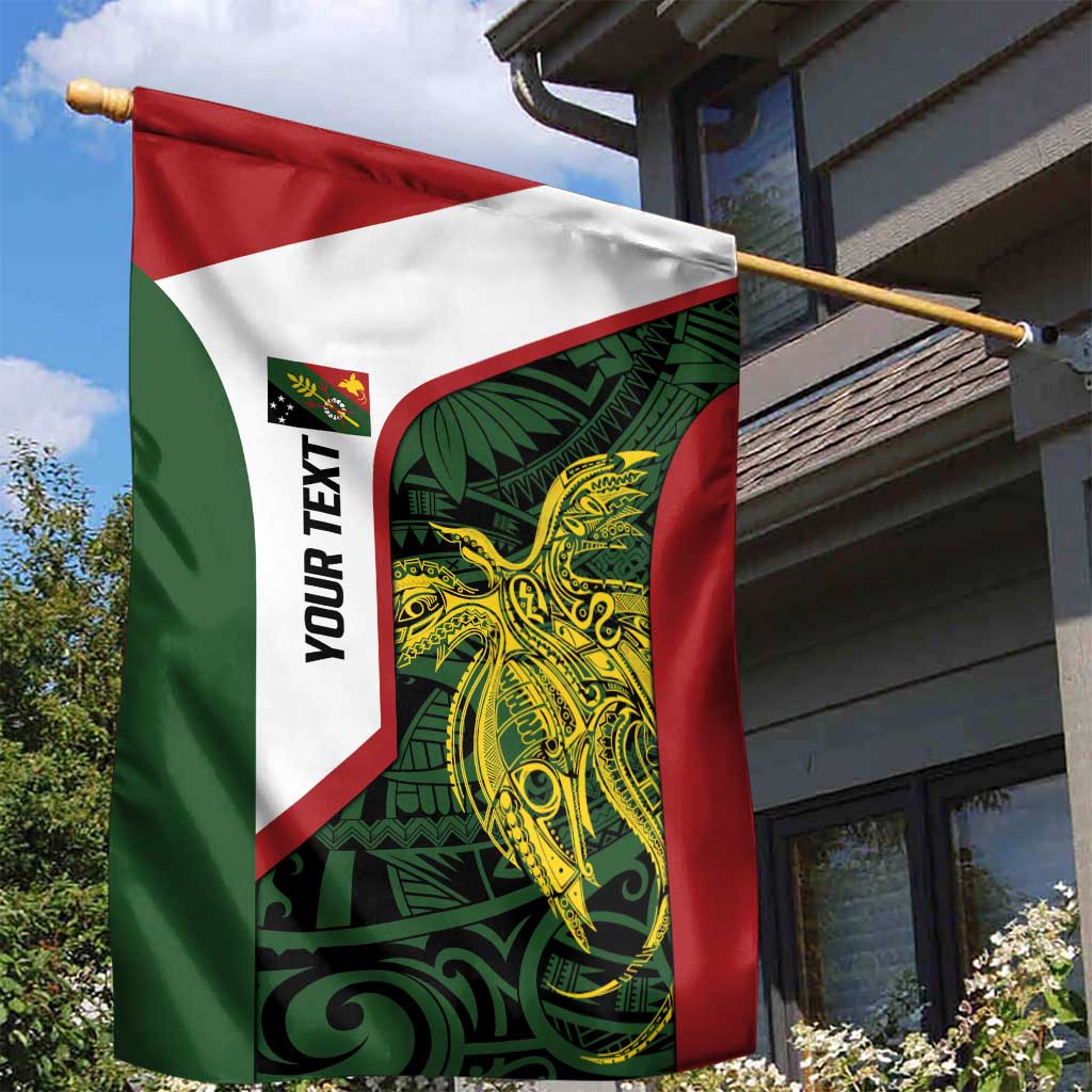 Personalised PNG Chimbu Province Garden Flag Bird of Paradise Tattoo Flag Motif - Polynesian Pride
