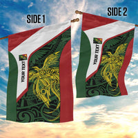 Personalised PNG Chimbu Province Garden Flag Bird of Paradise Tattoo Flag Motif - Polynesian Pride