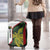 Personalised PNG Chimbu Province Luggage Cover Bird of Paradise Tattoo Flag Motif - Polynesian Pride