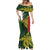 Personalised PNG Chimbu Province Mermaid Dress Bird of Paradise Tattoo Flag Motif - Polynesian Pride