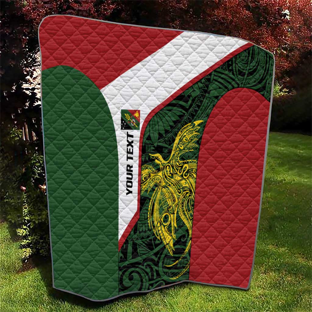 Personalised PNG Chimbu Province Quilt Bird of Paradise Tattoo Flag Motif - Polynesian Pride