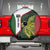 Personalised PNG Chimbu Province Spare Tire Cover Bird of Paradise Tattoo Flag Motif - Polynesian Pride