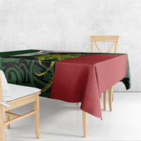 Personalised PNG Chimbu Province Tablecloth Bird of Paradise Tattoo Flag Motif - Polynesian Pride