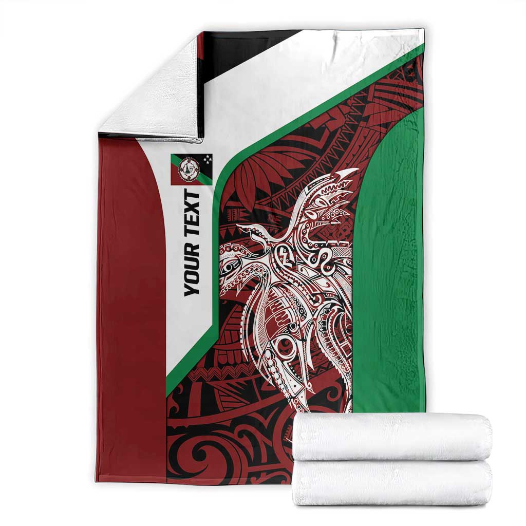 Personalised PNG East New Britain Province Blanket Bird of Paradise Tattoo Flag Motif - Polynesian Pride