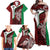 Personalised PNG East New Britain Province Family Matching Off Shoulder Maxi Dress and Hawaiian Shirt Bird of Paradise Tattoo Flag Motif - Polynesian Pride