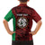 Personalised PNG East New Britain Province Family Matching Short Sleeve Bodycon Dress and Hawaiian Shirt Bird of Paradise Tattoo Flag Motif - Polynesian Pride