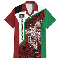 Personalised PNG East New Britain Province Family Matching Tank Maxi Dress and Hawaiian Shirt Bird of Paradise Tattoo Flag Motif - Polynesian Pride