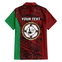 Personalised PNG East New Britain Province Family Matching Tank Maxi Dress and Hawaiian Shirt Bird of Paradise Tattoo Flag Motif - Polynesian Pride