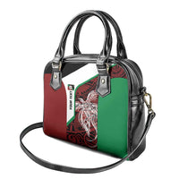 Personalised PNG East New Britain Province Shoulder Handbag Bird of Paradise Tattoo Flag Motif - Polynesian Pride